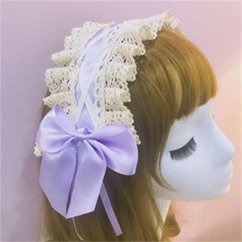 

Soft Girl Mother Lace Japanese Style Hair Accessories All-Match Hair Band KC Servant Headdress Lolita Cute