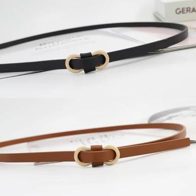 Summer Thin Belt Fashion Decoration with Dress for Women's Waist-hugging Simple and Versatile Shirt Ins Style Small Belt for Women