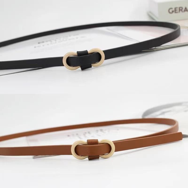 Summer Thin Belt Fashion Decoration with Dress for Women's Waist-hugging Simple and Versatile Shirt Ins Style Small Belt for Women