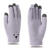 Five-finger Knitted Jacquard Women Driving Gloves  Gloves Female Gloves Wool Mittens