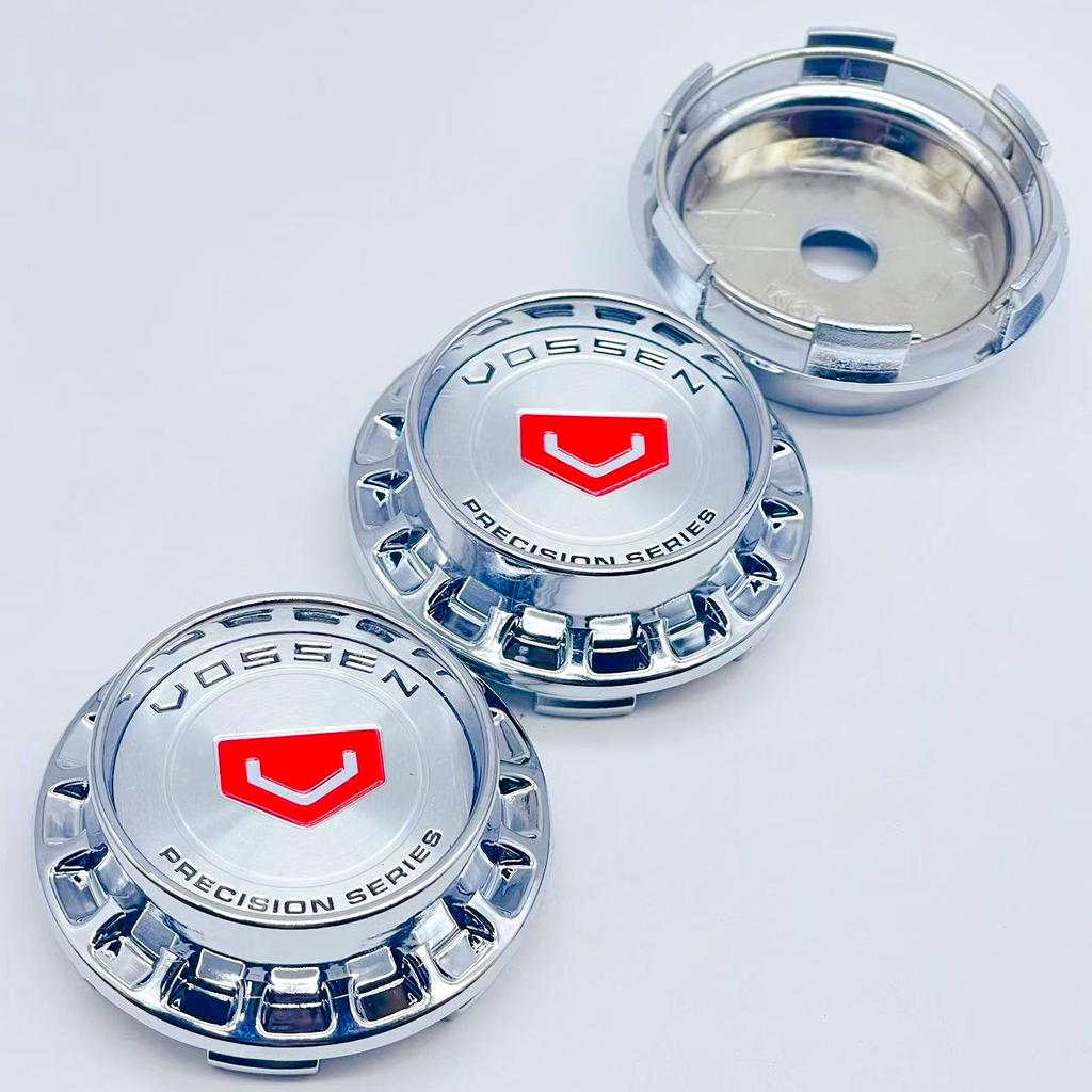 4pcs/Set 67mm Car Wheel Center Cap Hub Rim Cap For 45mm VOSSEN Styling Emblem Badge Sticker Styling Accessories