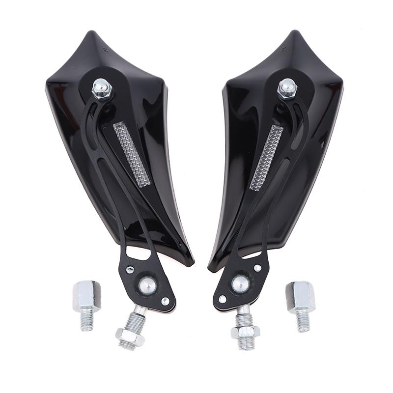 Universal Motorcycle Motorbike Bike Rear View Side Scooter ATV Bicycle Rearview Mirrors Retrofit Decorations