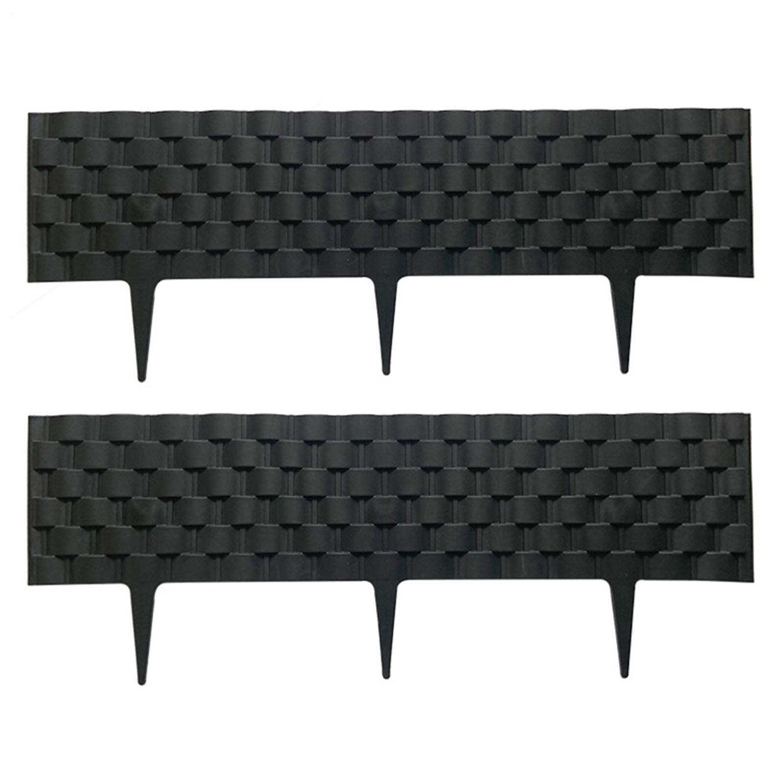 

Газонный бордюр Пластиковый Гибкий Камень Садовый Цветник-Бордюр Забор Декоративный 2pcs