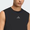 D4T Tank Tops Men's Black Crew Neck Moderate KD0373