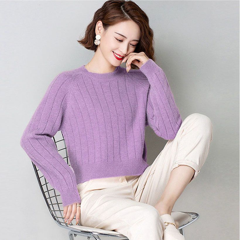 Knitted Sweater for Women's Autumn and Winter Loose Versatile and Western Style Sweater