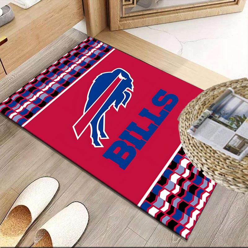 Buffalo Basketball Logo Carpet, Kitchen Rugs, Yoga Mat, Non-Slip Mats, Rug for Bathroom, Living Room Bedroom, Camping Rugs Christmas Gift