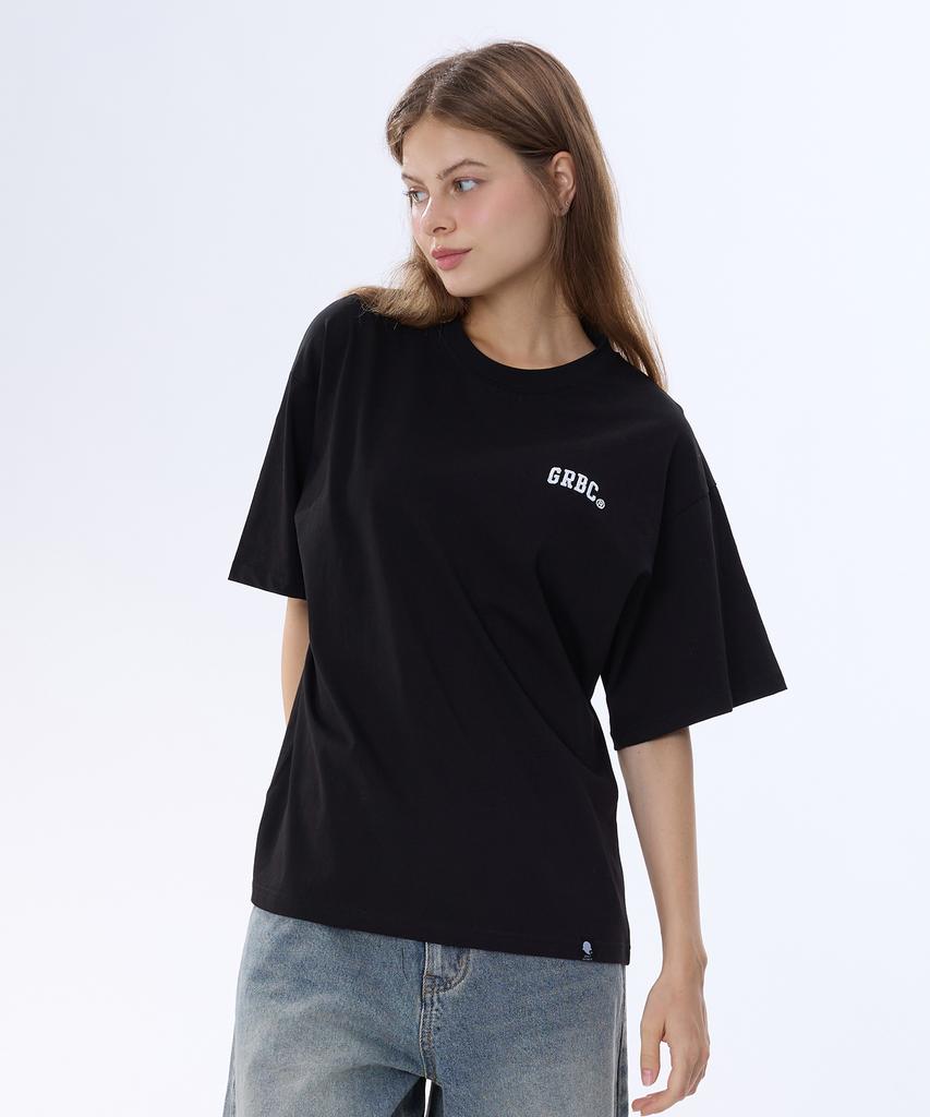 GHOST REPUBLIC Grbc Small Embroidered Oversized Short Sleeve T-Shirt 2 Colors Gt-341