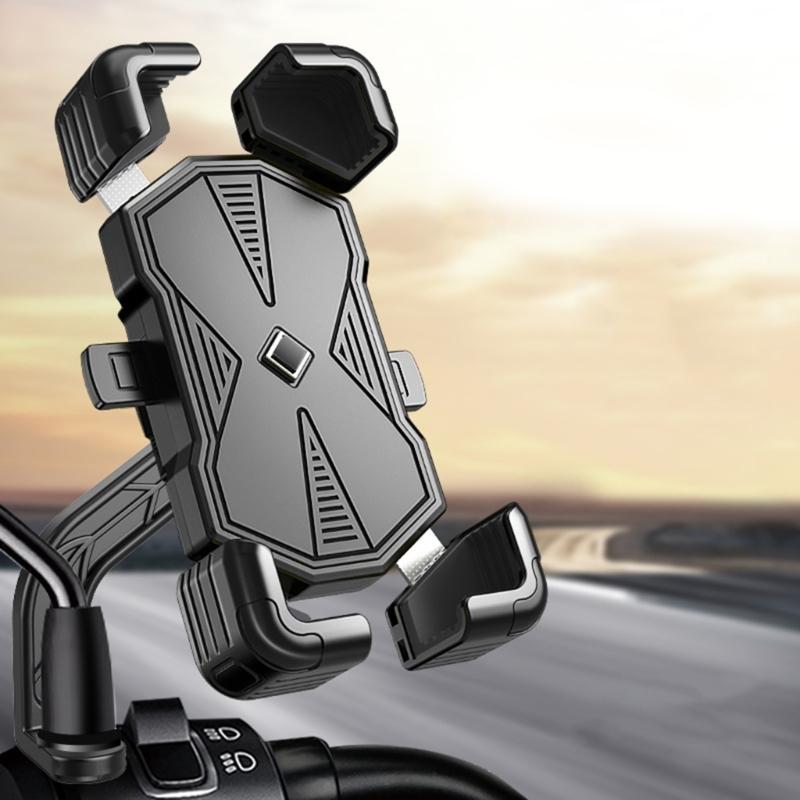 Supporto Affidabile per Telefono da Bici Supporto Universale per Bici Rotazioni a 360 Gradi Installazione Semplice ABS per Tutti gli Smartphone