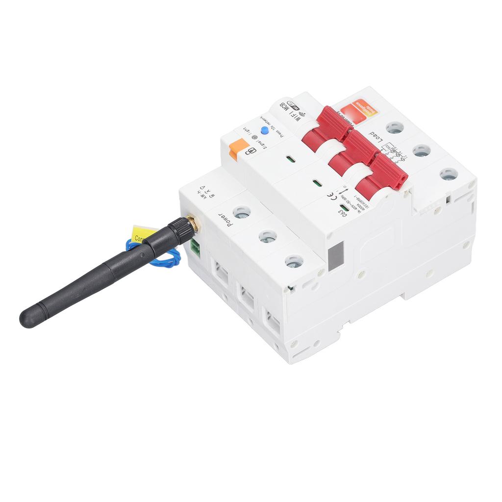 WIFI Metering Circuit Breaker 3P 63A Remote Control Timed Switching Smart Leakage Switch AC400V