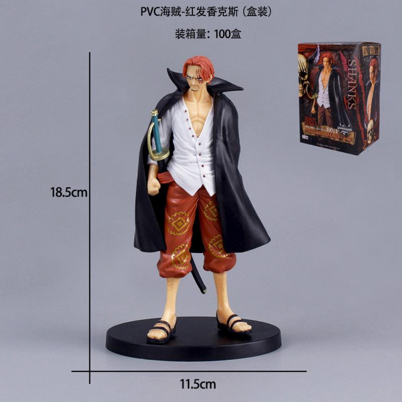 Anime ONE PIECE Vier Kaiser Rotschopf Shank Figur Ornament Modell Peripherie Sonnengott Nika Trend Spielzeugpuppe Geschenk