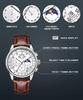 LIGE Fashion Man Watch Top Brand Luxury Leather Casual Quartz Men's Watches Sport Waterproof Clock Watch Date Week Moon Phase
