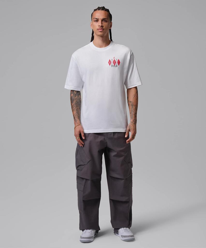 Nike Jordan T-Shirt M - White:Black:University Red / If3161-100