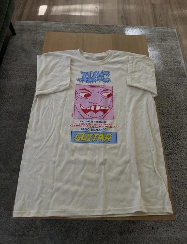 Mac Demarco Tour 2025 Remake Weißes Kurzarm Unisex T-Shirt Nachdruck Unisex T-Shirt