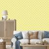 Geometric Pattern Wallpaper Cream and White for Living Room and Bedroom 50x1000