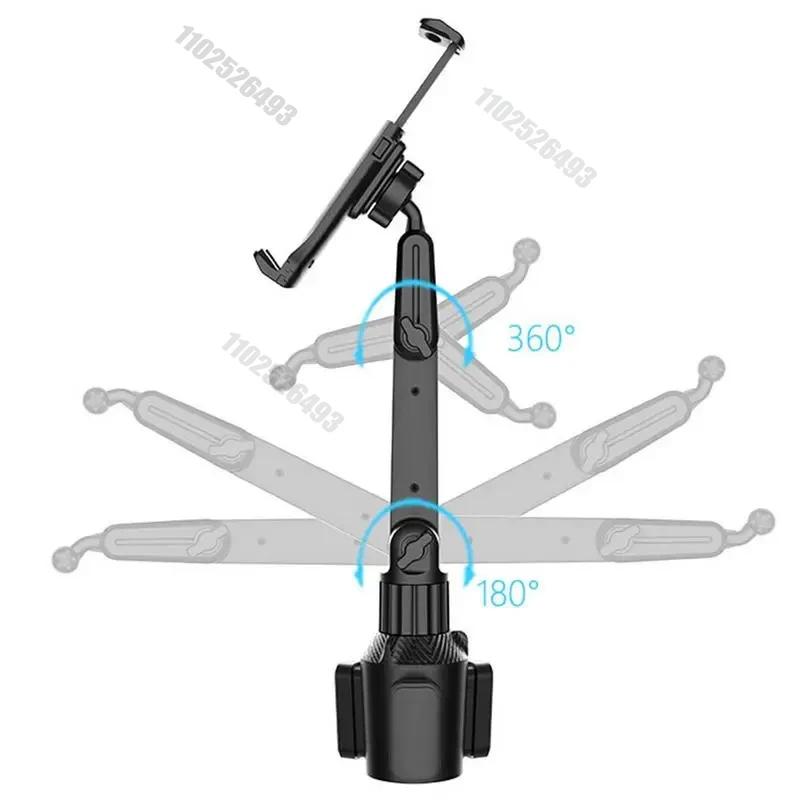Car NEW Tablet Cup Holder Mount 360 Adjustable SmartphoneHolderCar 270 Tilt Bar Triangular Base Ram Mount Tablet Holder For SUVs