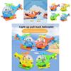 Childrens Light Up Flying Airplane Pull String Toy With Rotating Led For Education And Play