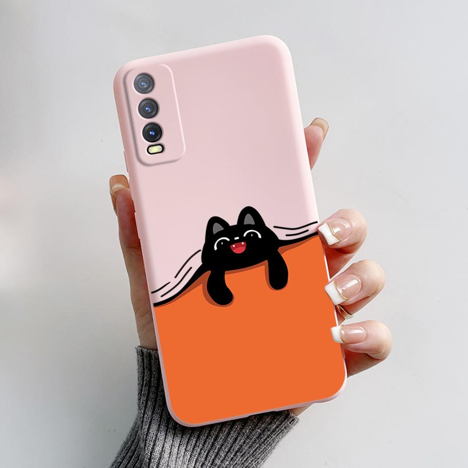 Soft Case For Vivo V2027 Cover Vivo Y11s Y12s Y12a Y20 Y20s Y20i Phone Cases Cute Rabbit Panda Pattern Silicon Capas For Y20 20S