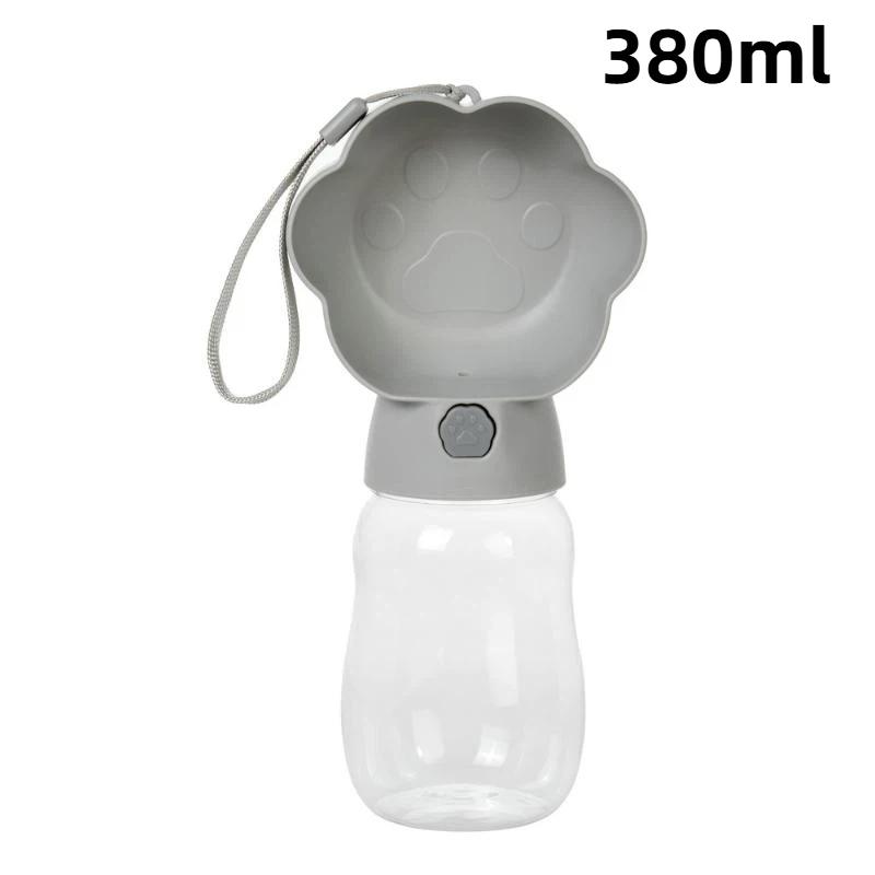 2-in-1 Dog Water Bottle Food Grade Leakproof Portable Pet Drinking Feeder for Small Big Dogs Outdoor Travel Hiking