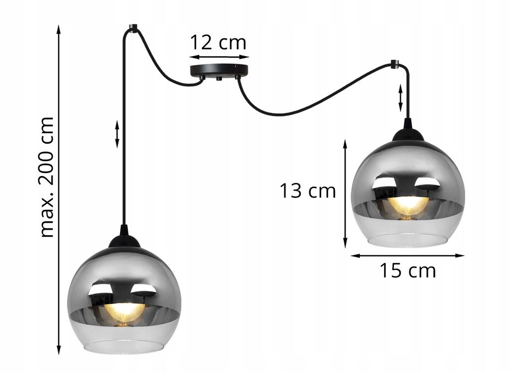 ELEGANT CHROME LED SPIDER HANGING LAMP