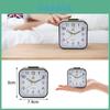 Stylish Silent Alarm Clock Home Bedside Table Clock Children's Study Room Clock Pearl