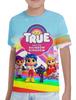 Summer Boys/girls Soft True and the Rainbow Kingdom New Style animation Cartoon Print Casual Tee 3D Printing Children T-shirt