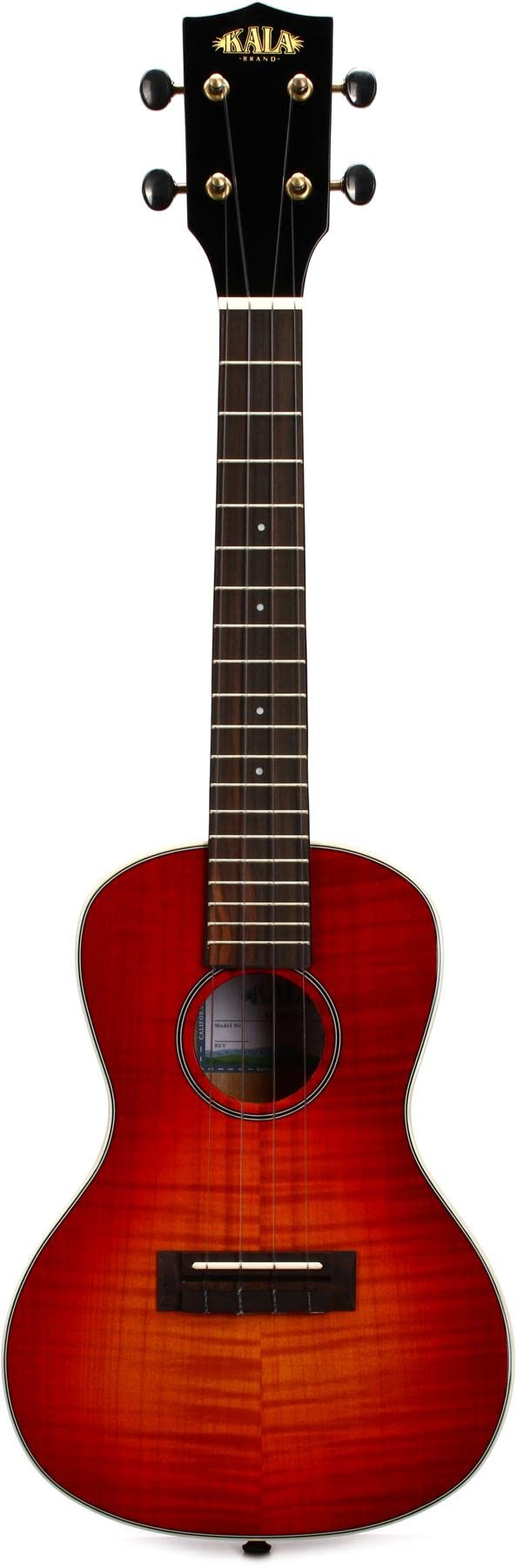 

KALA Ukulele Gloss Flame Maple Burst Series Корпус из огненно-клена Concert Cherry Burst KA-FMCB-C (Чехол в комплекте)