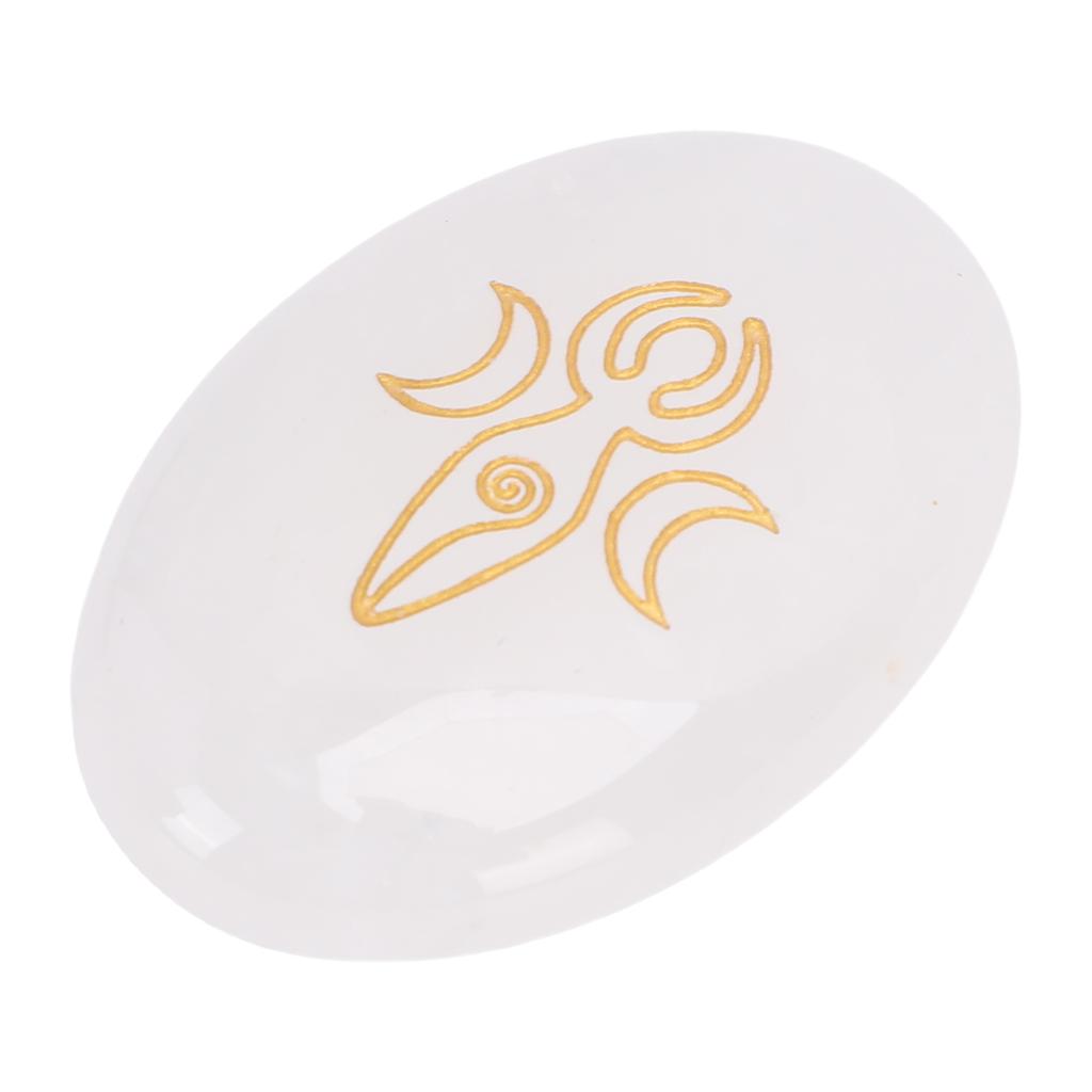     Stone Engraved Gold   Nature Gemstone for   Meditation Home Decoration