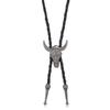 Ethnic Style Western Cowboy Style Necklace Long Leather Rope Necklace Retro Punk Necktie  Girls