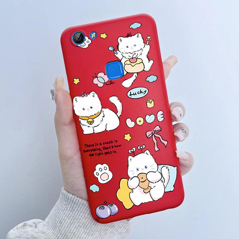 

For Vivo V7 V7+ Plus Y79A Y75 Y73 Y79 1716 1718 Phone Case Cute Astronaut Panda Flowers Candy Soft Silicone TPU phone Case Cover Vivo Y79