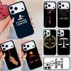 Law Lawyer Judge Justice Phone Case For iPhone 17 Air 14 15 13 12 Max Cover For Apple 16e 11 Pro Max Plus Coque