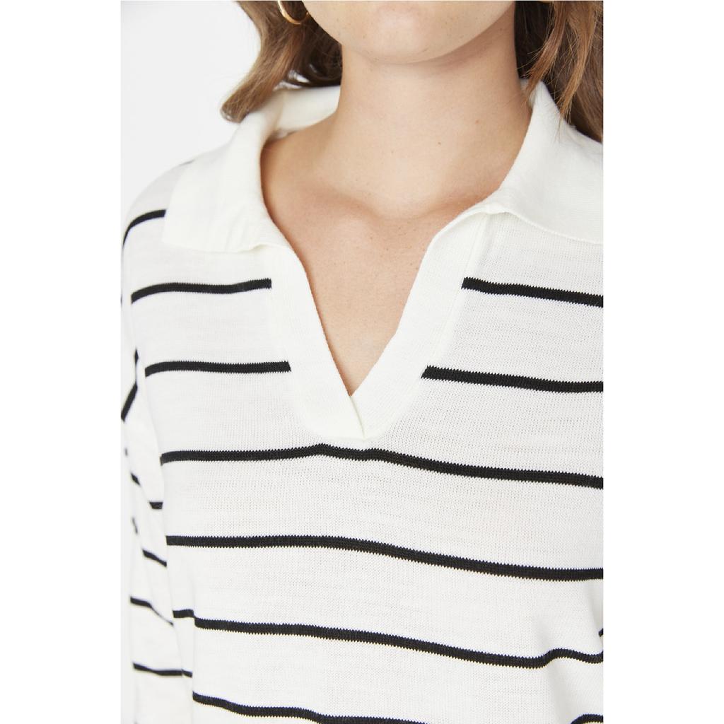 Navy Blue Striped Knitwear Sweater Twoaw22kz0735