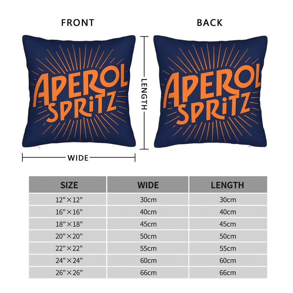 Aperol Spritz Kissenbezug Bequemer Kissenbezug für Wohnzimmer Sofa Modische Kissenbezüge