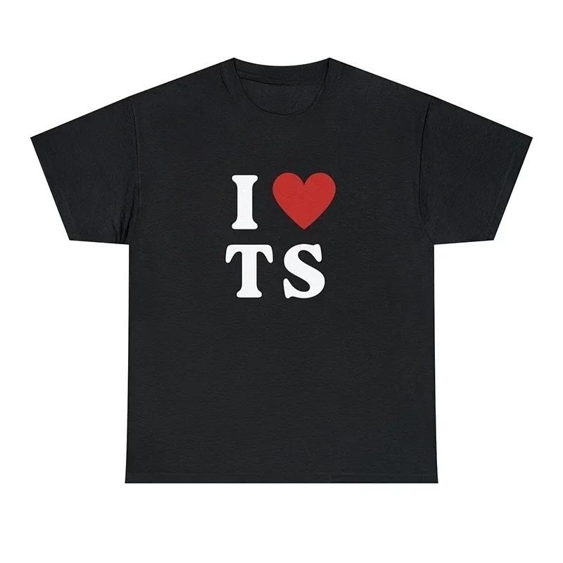 Yk Aesthetic Summer Tshirt Vintage Women Tshirts Kawaii I Love TS Aesthetic Clothes Fashion Harajuku Funny Text Print Tops