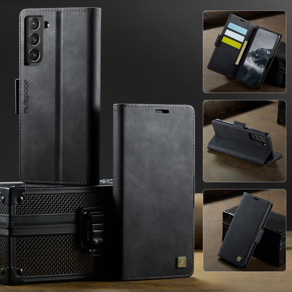 For Samsung Galaxy S21 Series.for Samsung S21, S21+, S21 FE, S21 Ultra Wallet Case with Card Slots & Kickstand, 360° Protection Leather Case