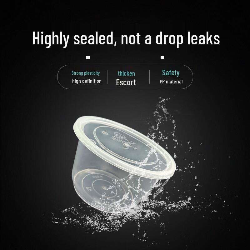 Lvkangchu 999ml Disposable Round Takeaway Bowls