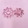 Acrylic Crystal Lotus Flower DIY Jewelry Accessories Transparent Loose Beads Beaded Materials 31mm Jewelry For Bracelet Earring Making 5pcs