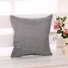 45x45cm Thin Linen Sofa Cushion Cover Solid Color Home Living Room Office Chair Decoration