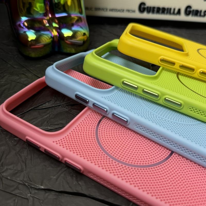 Dissipate Heat Plastic Hard For Magsafe Case For Xiaomi 15 14 Pro Soft Shockproof Candy Magnetic Wireless Charging Cover