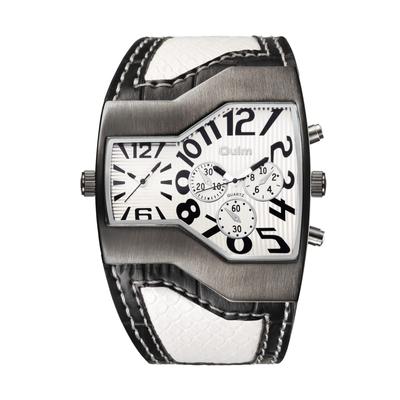 Watch Leather Strap Leather Band Japanese Quartz Dual Time Sports Watch Waterproof Fashion Watch Watch Accessories Men's Men's Men's