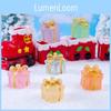 Charming Resin Craft Luminous Gift Box Diy Miniature Night Light Car Ornament Six Colors