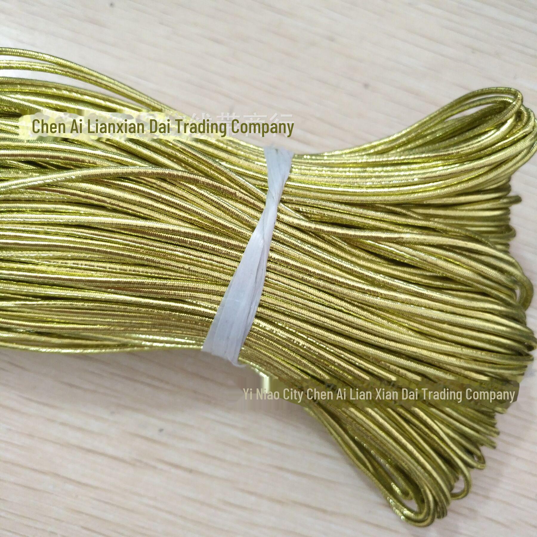 

1,5 мм подарочная коробка для винной бутылки с золотой и серебряной эластичной веревкой