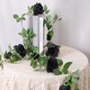 Artificial Black Rose Vines, Halloween Home, Outdoor Wedding, Green Plants, Festival Decorations