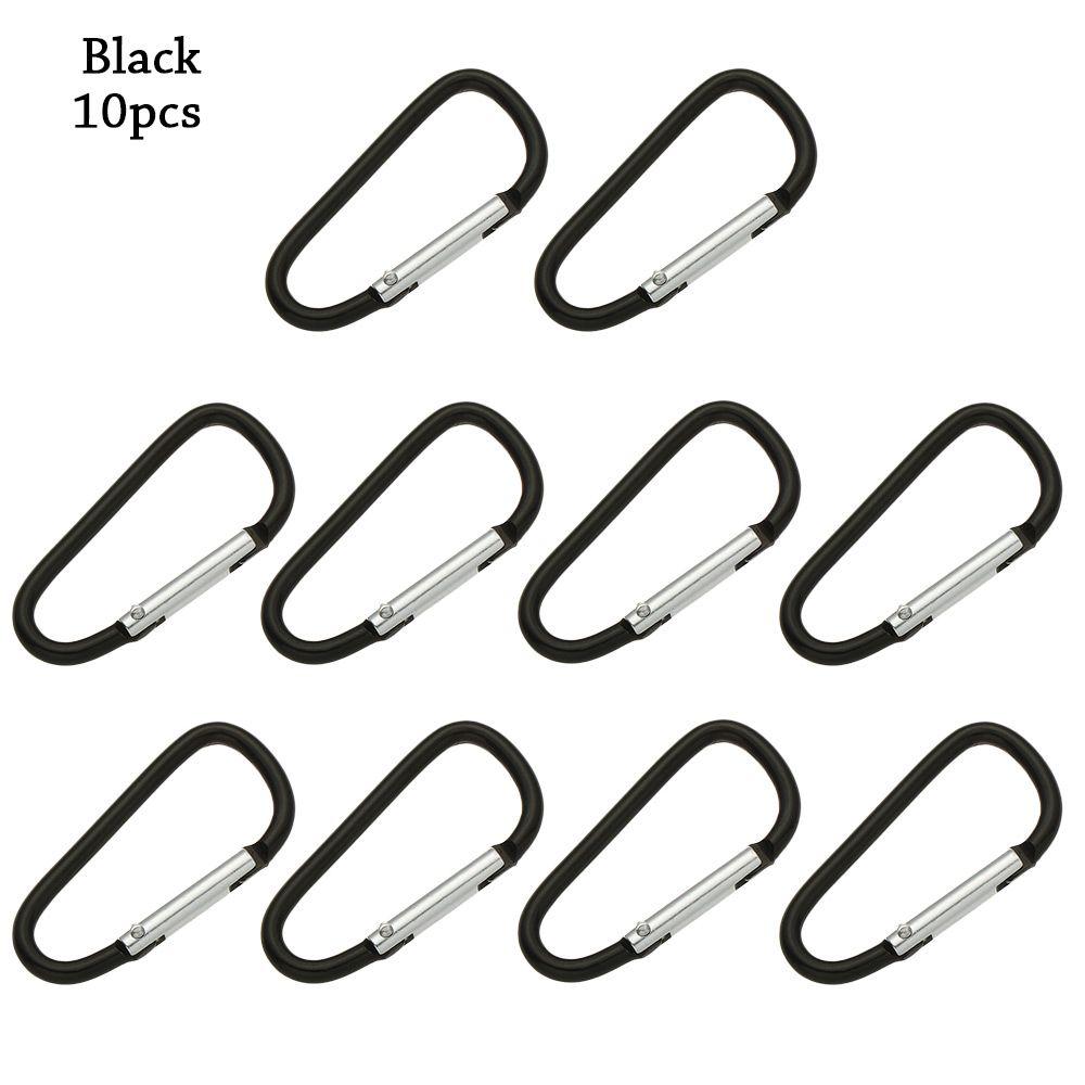 Flerfarget aluminiumsutstyr Legering karabiner Klatreknappspenne nøkkelring Camping Vandring Krok