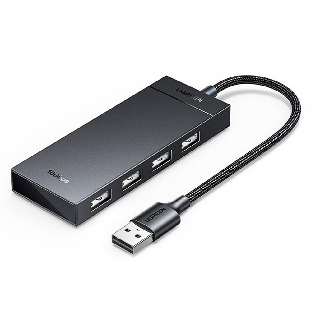 UGREEN CM806 35883 USB-A 4 Port Hub Adapter 0.15m 10Gbps High Speed Data Transfer Docking Station for Windows / Mac OS / Linux