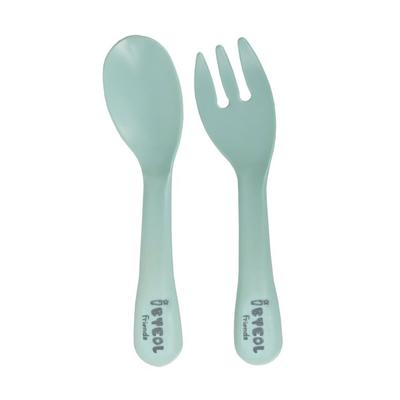 Ibyeol Friends Corn Baby Self Spoon + Fork Set, 1 Set, Mint, Spoon + Fork 1 Set, Korean Popular Tableware