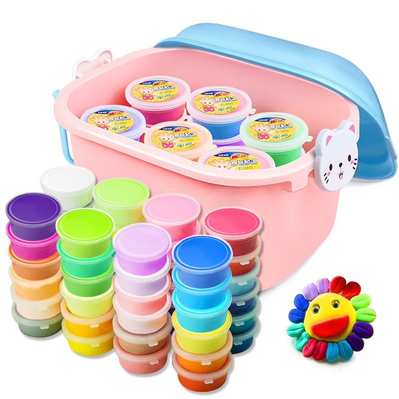 Super Light Non-Toxic Children's Clay Set - 36 Colors of Colored Plasticine for Kindergarten