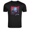 Mummy Soldier Minigun Halloween Graphic T Shirt Funny Tee