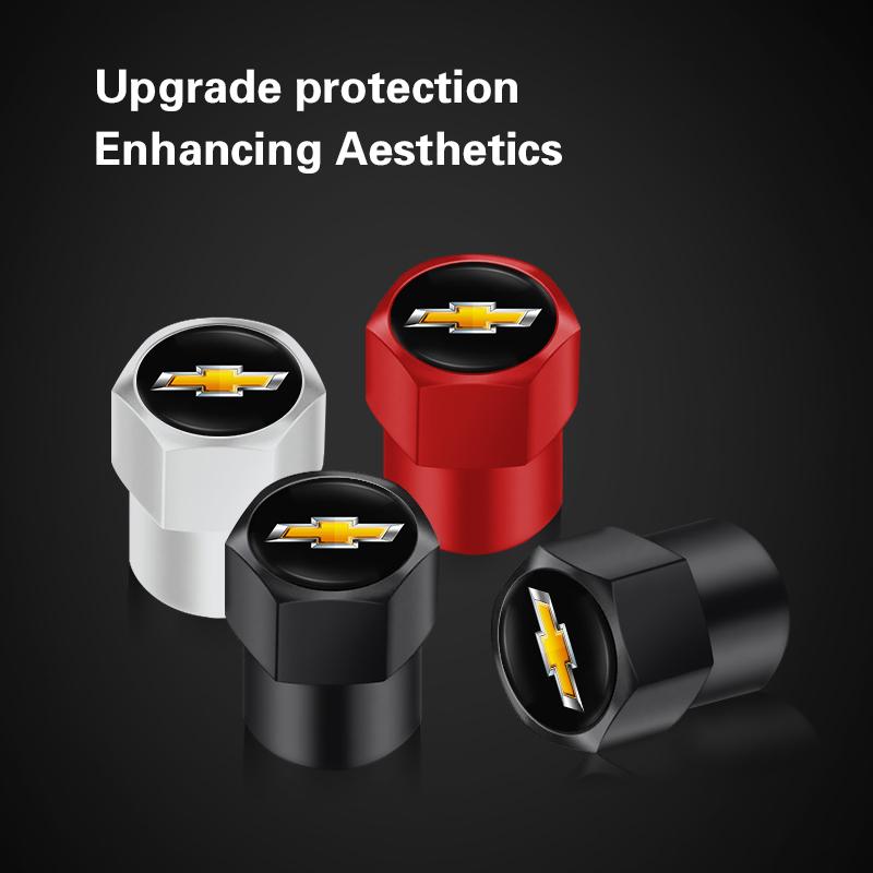 4pcs Car Wheel Tire Valve Stem Caps Airtight Cover For Chevrolet Spark Captiva Cruze Tracker Orlando Epica SS Auto Accessories