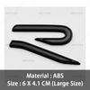 YKPSC1 VW 2026 Hot 3D ABS New R Badge Rear Trunk Emblem Car Stickers Decal For VW Volkswagen Golf 6 7 8 GTI MK6 Mk7 MK8 Car Styling Acc