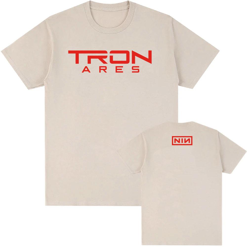 Nine Inch Nails Tron Ares T-shirt Rock Band Album Printing Tshirts Cotton Loose Casual Fashion Tee-shirt Graphic Print Tees